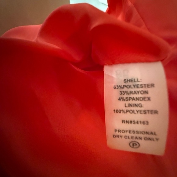 Calvin Klein red dress sleeveless small petite - Picture 4 of 5